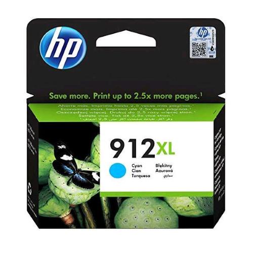 HP 912XL 3YL81AE CARTUCCIA ORIGINALE CIANO 825 PAGINE COMPATIBILE CON STAMPANTI A GETTO DI INCHIOSTRO OFFICEJET PRO SERIE 8010 E 8020