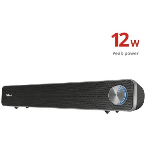 TRUST ARYS SOUNDBAR PER PC USB 12 W 6 W RMS