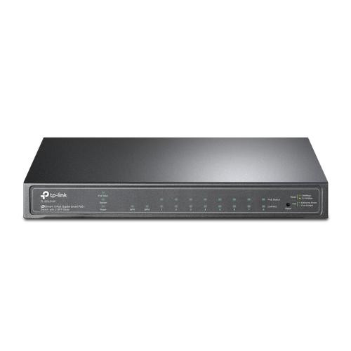 TP-LINK TL-SG2210P SWITCH GESTITO 8 PORTE GIGABIT 8 x 10/100/1000 + 2 x SFP POE 53 W NERO
