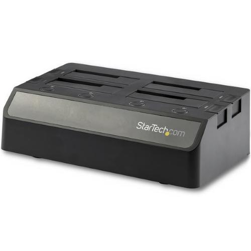 STARTECH DOCKING STATION PER 4 HDD/SSD SATA DA 2.5"/3.5" USB 3.1 10GBPS CON UASP BLACK