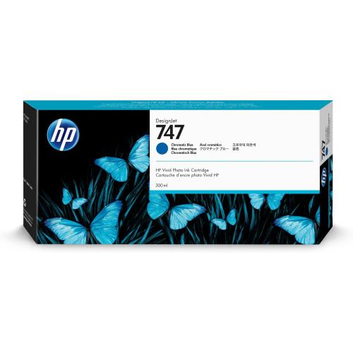 HP 747 CARTUCCIA INK-JET 300 ML BLU CROMATICO