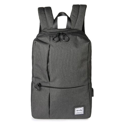 CELLY URBAN BACKPACK ZAINO PER NOTEBOOK DA 14.1" IN TESSUTO TECNICO 3 SCOMPARTI NERO