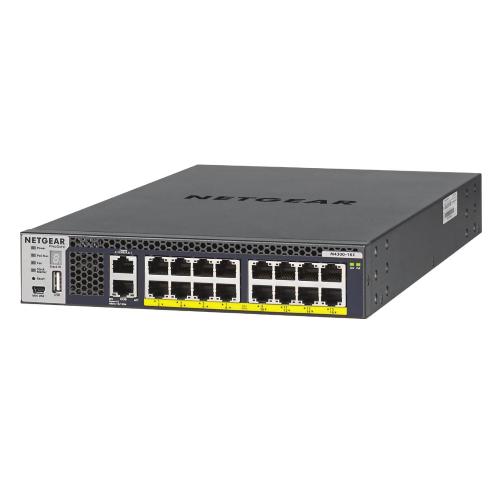 NETGEAR XSM4316PB-100NES SWITCH GESTITO L3 - 16 x 100/1000/2.5G/5G/10GBase-T (PoE+) PoE+ (500 W) MONTABILE SU RACK