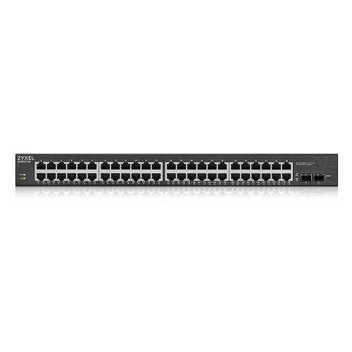 ZYXEL GS190048HPV2-EU0101F SWITCH GESTITO 48 x 10/100/1000 (24 PoE+) + 2 x Gigabit SFP (uplink) PoE+ (170 W)