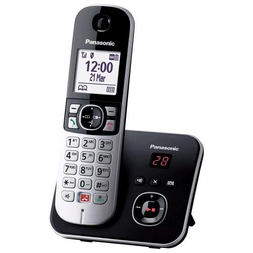 PANASONIC KX-TG6861JTB TELEFONO CORDLESS DECT CON SEGRETERIA TELEFONICA VIVAVOCE IDENTIFICATORE DI CHIAMATA DISPLAY 1.8" GRIGIO NERO