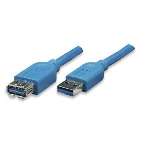 Cavo Prolunga USB 3.2 Superspeed A maschio/A femmina 1m Blu
