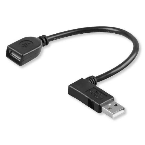 Cavo USB 2.0 A maschio angolato/A femmina 0,3 metri