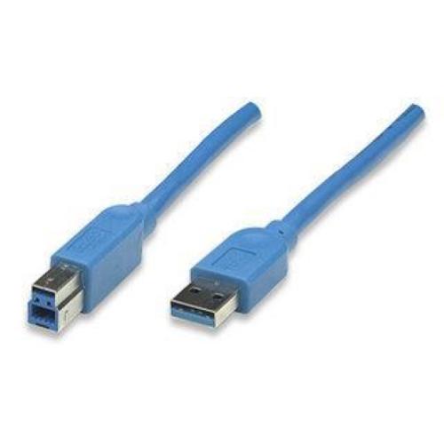 Cavo USB 3.2 Superspeed A maschio/B maschio 0,5 m blu