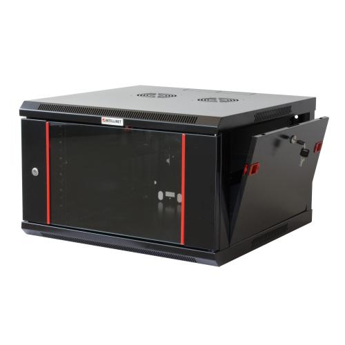 Armadio Rack 19'' a muro 9 unit&agrave; sezione unica prof. 450 Nero