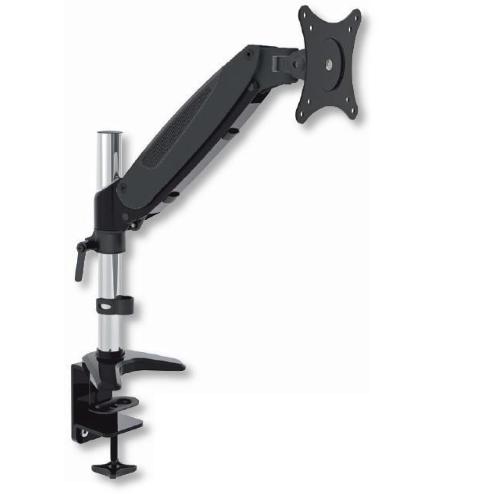 Supporto Tubolare a Gas da Scrivania per Monitor 15-27'' 360mm Nero