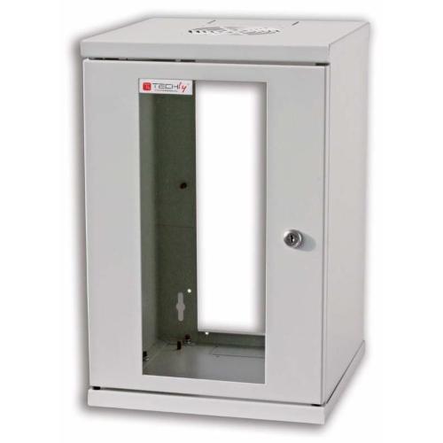 Armadio Rack 10'' a muro 9 unit&agrave; Grigio prof. 300 mm