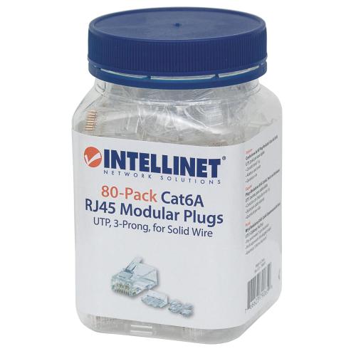 Confezione da 80 Plug Modulari Cat.6A RJ45 UTP