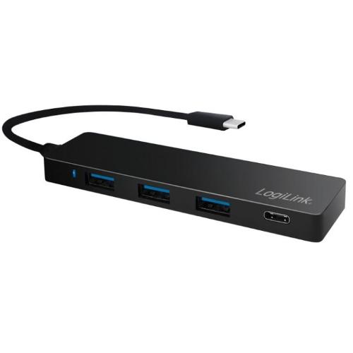 Hub USB-C 3.2 Gen1 SuperSpeed 3 Porte USB-A 1 porta USB-C Nero