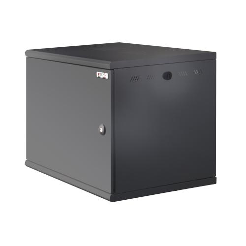Armadio Rack 19'' a muro 13U sezione unica P 600mm Porta Cieca Nero
