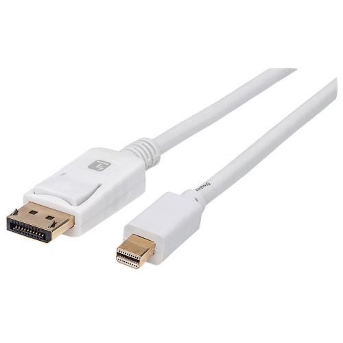 Cavo Mini DisplayPort Maschio a DisplayPort Maschio 4K 60Hz 3 metri Bianco