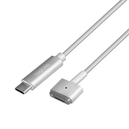 Cavo di Ricarica USB 3.2 Gen1 USB-C&trade; M Compatibile Apple Magsafe2 M PD Silver 1,8m