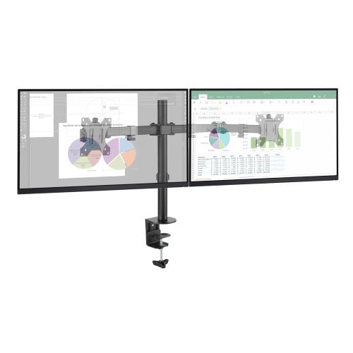 Supporto da Scrivania per 2 Monitor 13-32'' a Morsetto