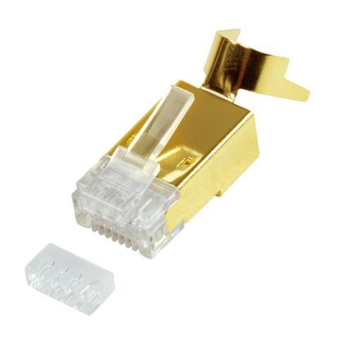 Plug Modulare Dorato RJ45 CAT.8.1/CAT.6A 10pz