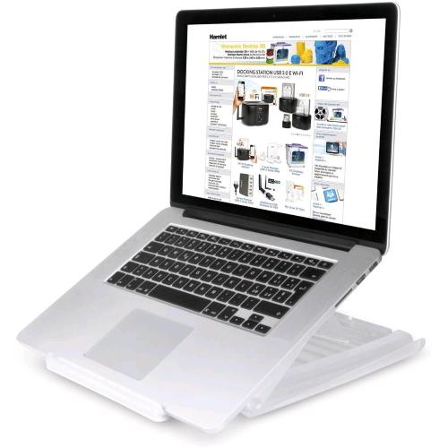 HAMLET XTMS100TS SUPPORTO NOTEBOOK TRASPARENTE