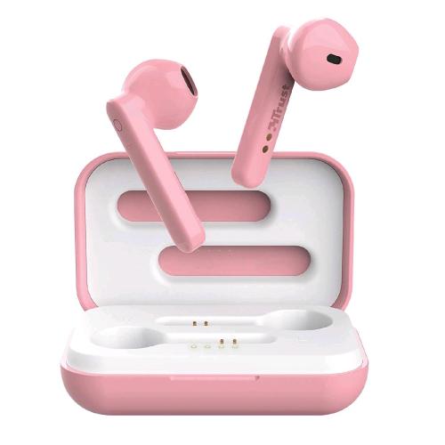 TRUST PRIMO TOUCH BT AURICOLARI BLUETOOTH CON CUSTODIA DI RICARICA ROSA