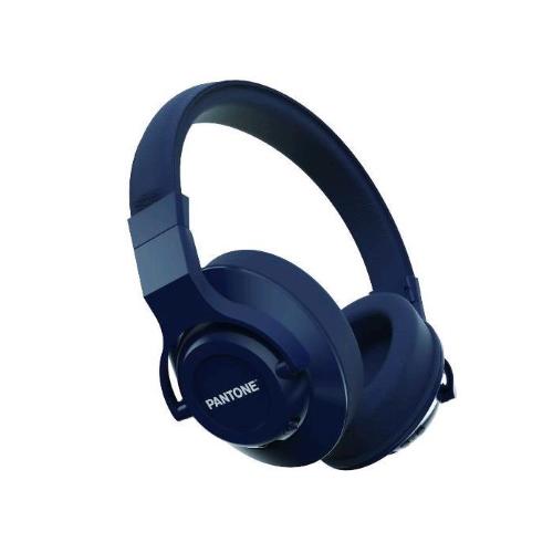 PANTONE CUFFIE CON MICROFONO BLUETOOTH 5.0 CANCELLAZIONE DEL RUMORE JACK 3.5mm BLU