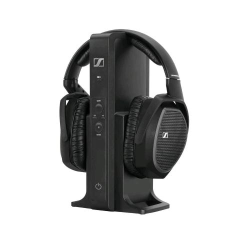 SENNHEISER CUFFIA STEREO CON RICEVITORE WIRELESS TECNOLOGIA DIGITALE 1 x RCA 1 x optical digital NERO