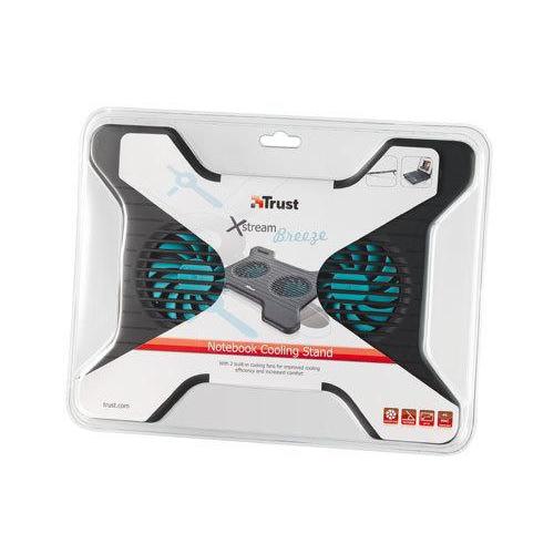 TRUST 17805 STAND PER NOTEBOOK MAX 16" CON DOPPIA VENTOLA DI RAFFREDDAMENTO COLORE NERO