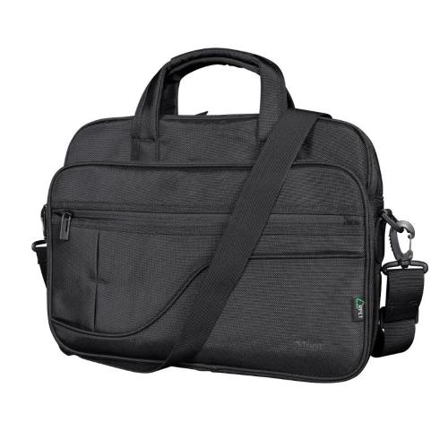 TRUST SYDNEY BORSA PER NOTEBOOK DA 16" IN POLIESTERE 4 SCOMPARTI CON TRACOLLA NERO