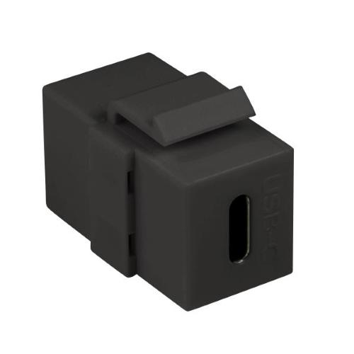 Connettore Keystone USB-C&trade; F/F 17,2 mm Nero