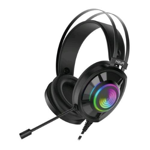 NOUA ECHO CUFFIA GAMING CON MICROFONO FLESSIBILE USB SURROUND 7.1 RGB RAINBOW BLACK