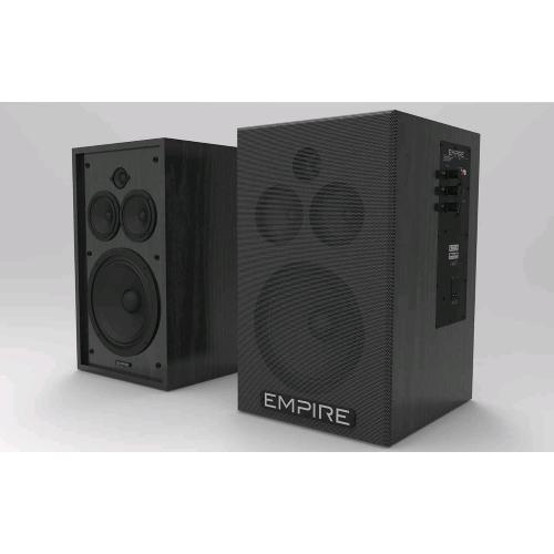 EMPIRE HS.290 SISTEMA AUDIO 2 VIE 145+145 WATT RMS CONTINUI WOOFER 8" BASS REFLEX INGRESSO XLR STEREO-RCA NERO