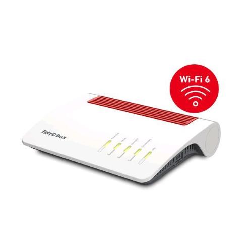AVM FRITZ! BOX 7590AX WIRELESS ROUTER WIFI6 DUAL BAND 2.4GHZ /5GHZ FINO A 2400 MBIT/S WHITE