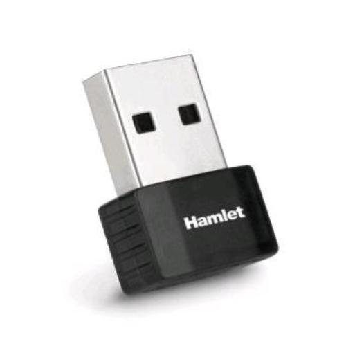 HAMLET HNWU300NN ADATTATORE NANO USB LAN WIFI 300 MBIT BLACK