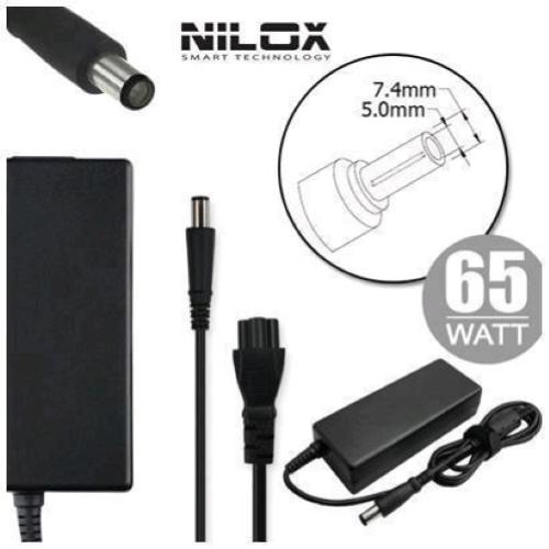NILOX ALIMENTATORE PER NOTEBOOK HP COMPAQ 65W 18.5V 3.5A 7.4X5.0MM BLACK