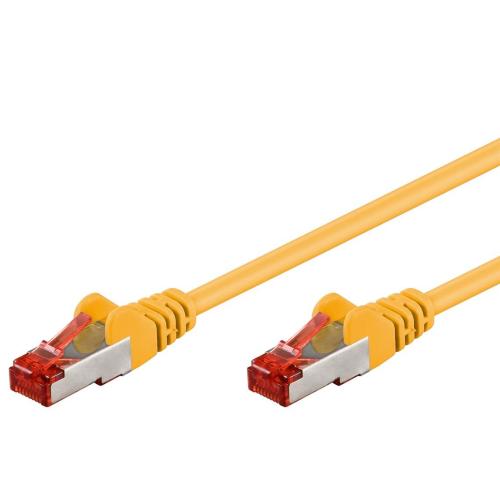 Cavo di rete Patch in rame Cat. 6 Giallo SFTP LSZH 0,25m