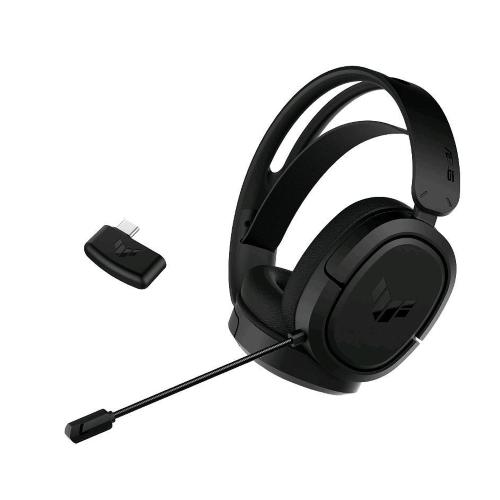 ASUS TUF GAMING H1 WL CUFFIA GAMING WIRELESS A PADIGLIONE AUDIO SURROUND 7.1 CON BASSI PROFONDI MICROFONO CERTIFICATO DISCORD E TEAMSPEAK BLACK