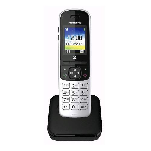 PANASONIC KX-TGH710JTS CORDLESS SINGOLO DISPLAY A COLORI VIVAVOCE RESISTENTE AGLI URTI ECO MODE PLUS SILVER NERO