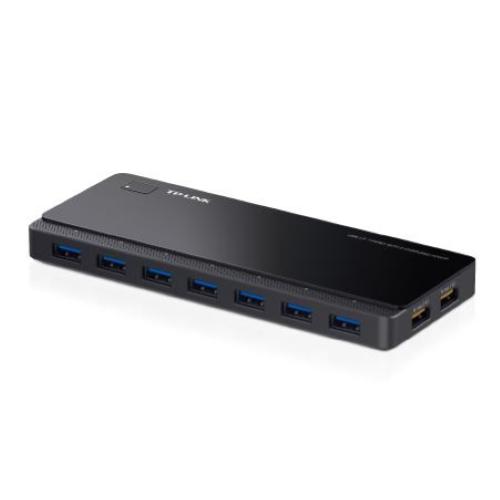 TP-LINK UH720 HUB USB 3.0 7 POTE 2 PORTE CON ALIMENTAZIONE 2.4A PER RICARICA RAPIDA