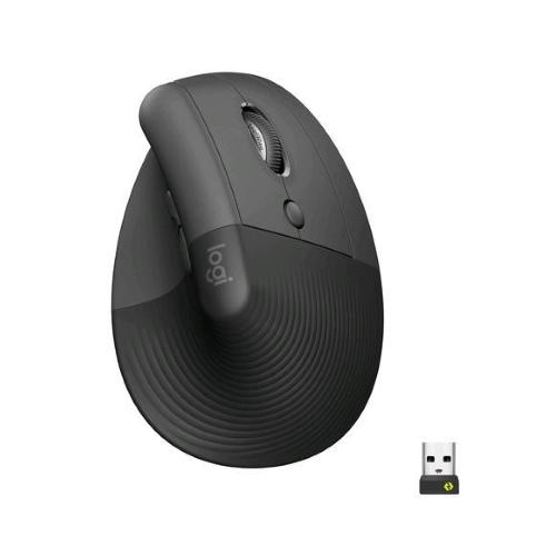 LOGITECH LIFT MOUSE ERGONOMICO VERTICALE WIRELESS BLUETOOTH MANO DESTRA 4.000 DPI 4 TASTI GRAPHITE BLACK