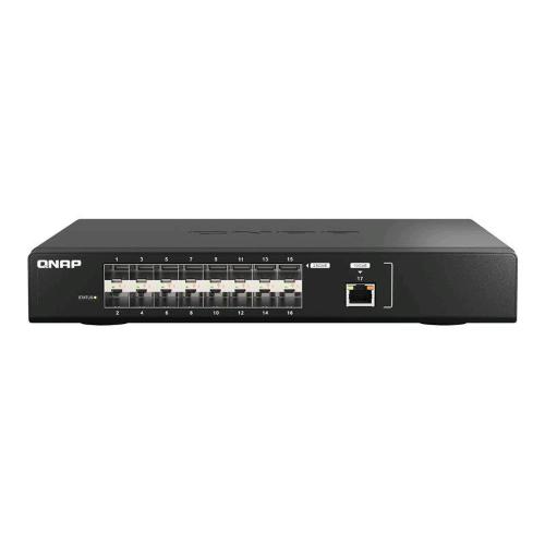 QNAP QSW-M5216-1T SWITCH GESTITO 16 x 25 GIGABIT SFP28 + 1 x 10 GIGABIT ETHERNET