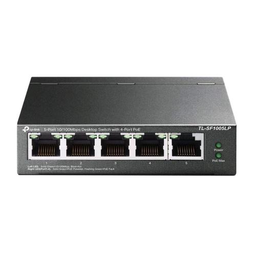 TP-LINK TL-SF1005LP SWITCH DI RETE NON GESTITO FAST ETHERNET 10/100 SUPPORTO POWER OVER ETHERNET POE NERO