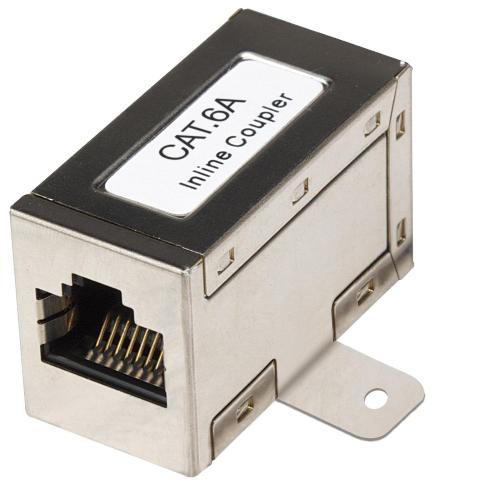 Adattatore Modulare RJ45 STP Cat.6A con Flange di Fissaggio