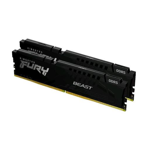 KINGSTON FURY BEAST KIT MEMORIA RAM 2x8GB 16GB TOTALI 5.600 MHz TIPOLOGIA DDR5 TECNOLOGIA DIMM 288-PIN CL40 BLACK