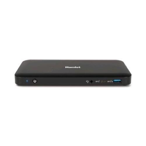 HAMLET HDOCKS600C DOCKING STATION POWER DELIVERY 85W TRIPLE DISPLAY HDMI + 2XDP 4XUSB 3.1 GEN 2 USB TYPE-C LAN AUDIO
