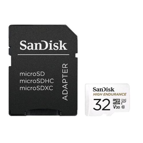 HIGH ENDURANCE MICROSDHC 32GB CARD WITH ADAPTER