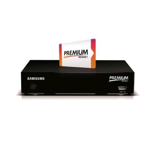 SAMSUNG MEDIASET PREMIUM SMART DECODER SET-TOP BOX TV SATELLITE TERRESTRE HD NERO