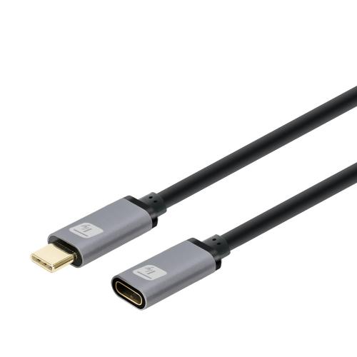 Cavo prolunga USB 3.2 Gen 2 USB-C&trade; M/F 1m Nero