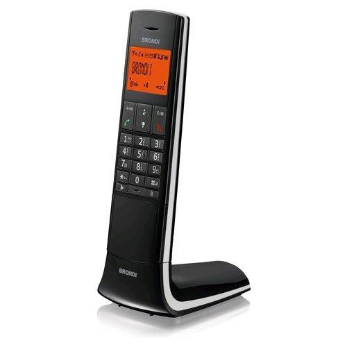 BRONDI LEMURE CORDLESS ECO DECT DESIGN VIVAVOCE COLORE NERO