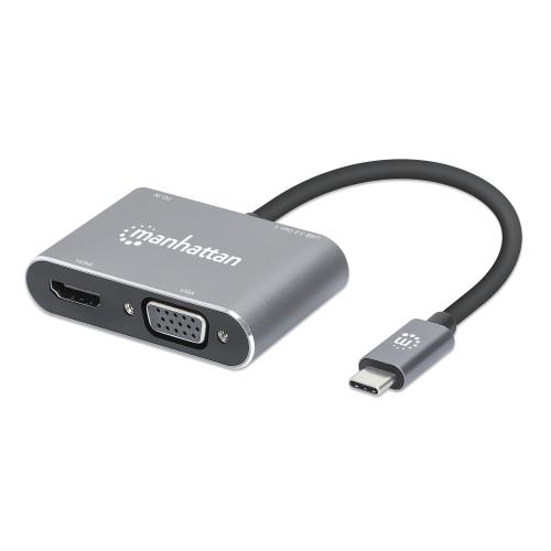 Convertitore USB-C&trade; a HDMI e VGA 4-in-1 con Power Delivery