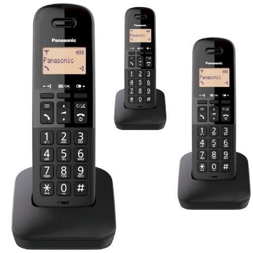 PANASONIC TELEFON0 CORDLESS PAN TGB612 NERO TRIO 18ORE/ID CHI./RUBRICA 50 NUM.